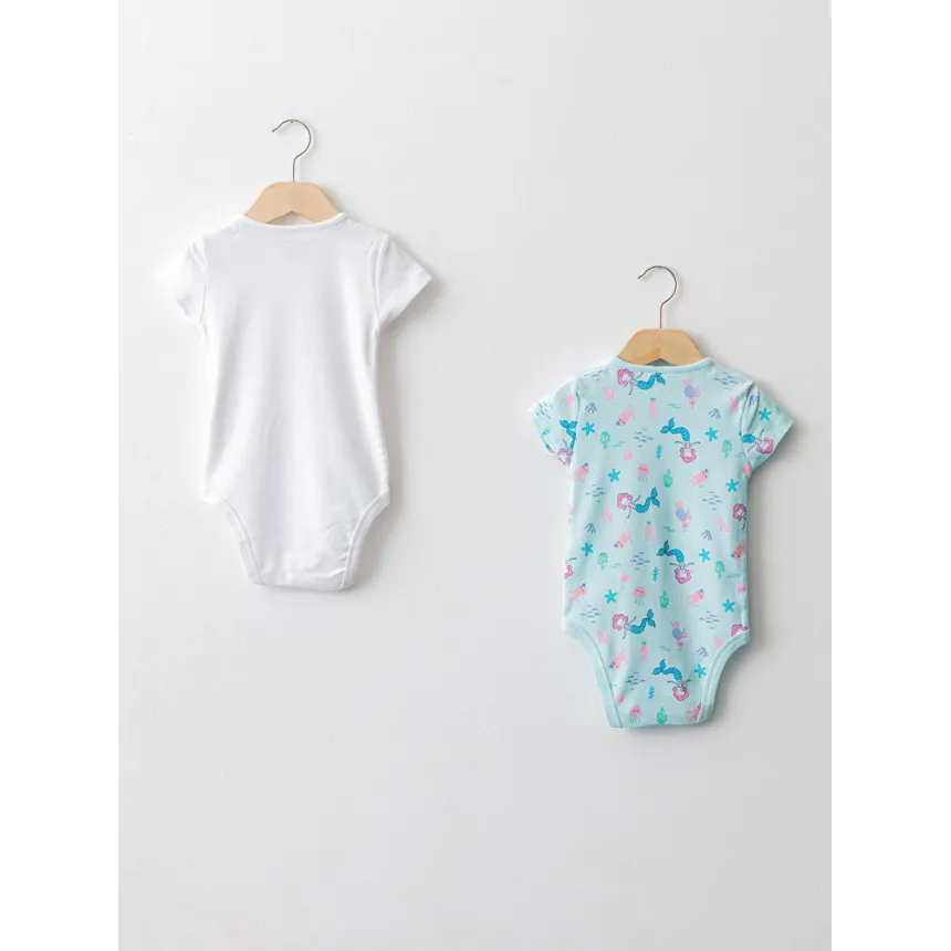 Pack of 2 mermaid rompers
