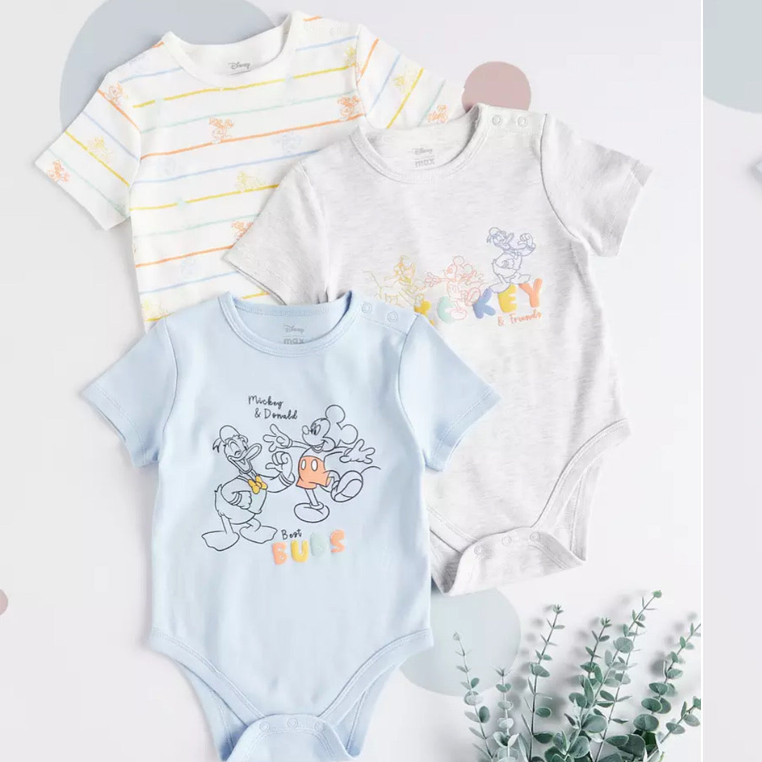 Mickey rompers set of 3