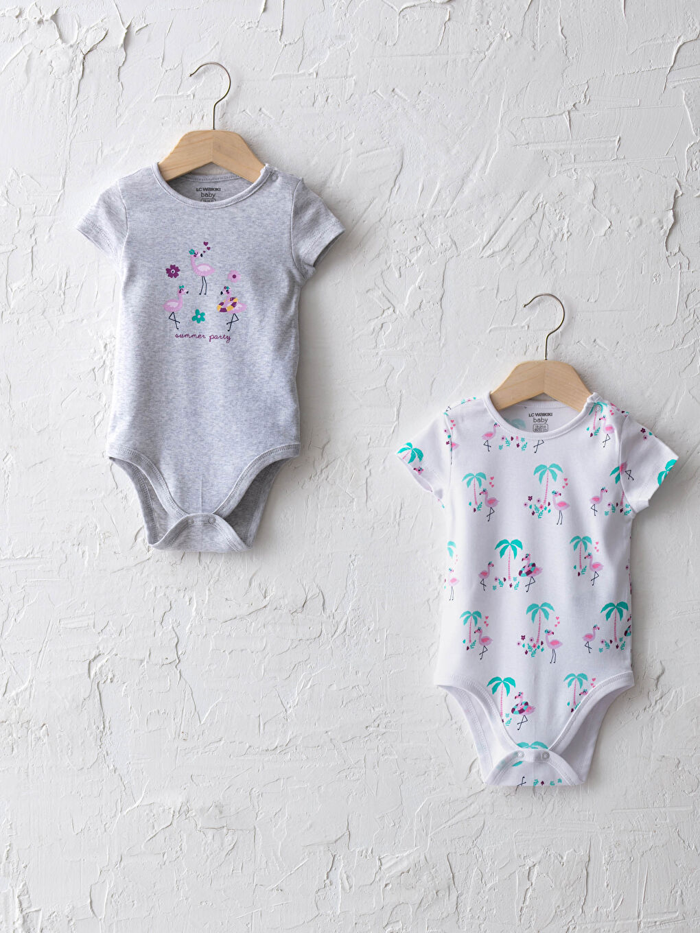 Romper set flamingo