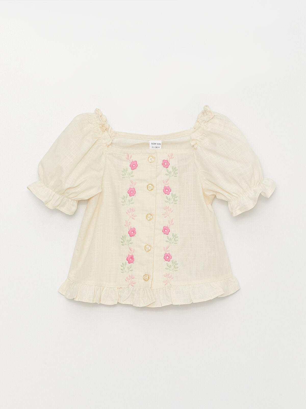 Embroidered top with pants