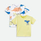 Dino tee shirt pck of 2