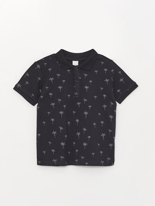 Black polo tee