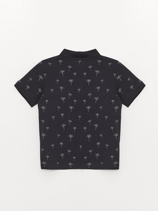 Black polo tee