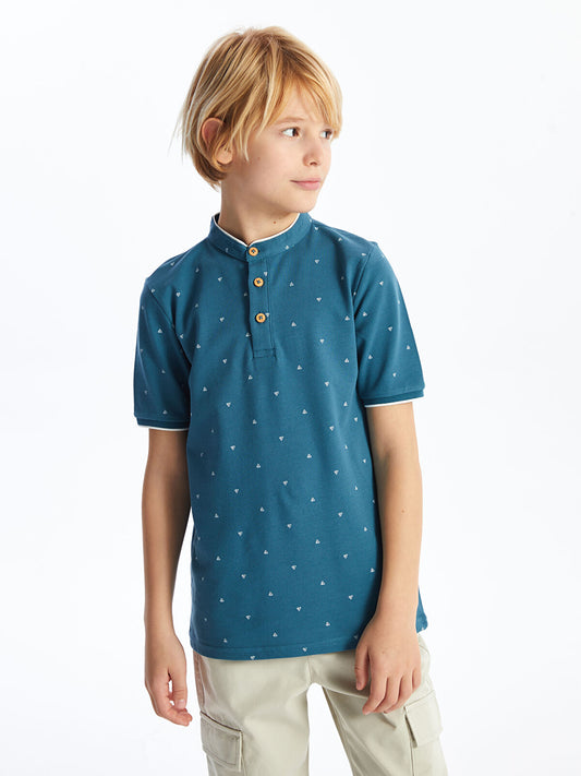 Teal polo tee