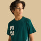 Green round neck t-shirt
