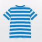 Blue stripes round neck t-shirt
