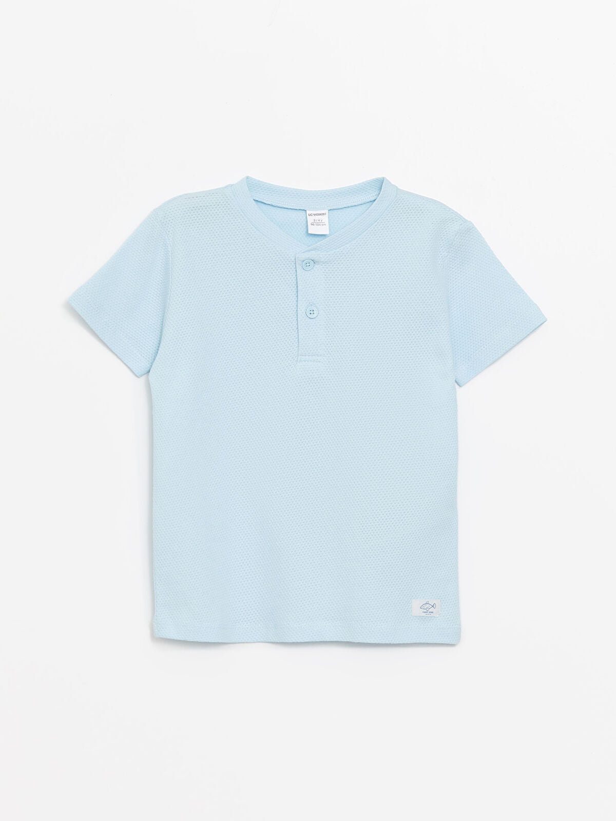 Textured polo t-shirt