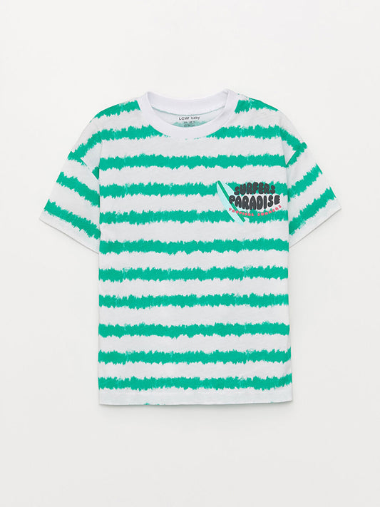 Green round neck t-shirt